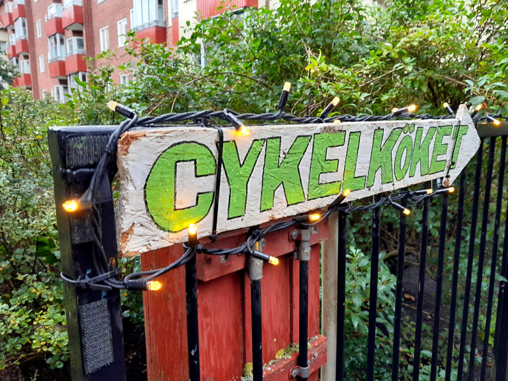 Cykelkoket skylt